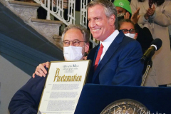 Bill de Blasio' thanks his staff on his final day as Mayor, New York, USA - 30 Dec 2021