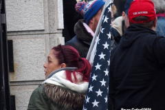 December30, 2021  New York , New York City  Mayor Bill de Blasio and First Lady McCray  commemorate their final day at City Hall. Anti Vaxxers protest outside of City Hall