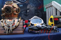 Navy Dive Tank in Times Square for Fleet Week.