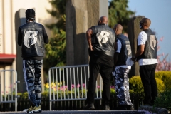Members of the Ruff Ryders at the funeral procession for Rapper DMX during DMX's funeral in Brooklyn, New York on April 25th, 2021.