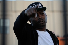 Rapper Dragon embraces fans at DMX's funeral at the Christian Cultural Center in Brooklyn, New York on Sunday, April 25th.