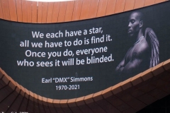 NEW YORK - Memorial held for Rapper  Earl Simmons known as "DMX". He was a Rapper , Songwriter and Actor He died on April 9, 2021
The memorial was held at the Barclays Center
in Brooklyn. Fans stand outside the Barclays Center to show support his Motorcycle group called the "Rough Riders" escorted his casket
from Yonkers N.Y. to the Barclays Center while a Monster truck carried it on the back of the vehicle.