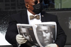 NEW YORK - Memorial held for Rapper  Earl Simmons known as "DMX". He was a Rapper , Songwriter and Actor He died on April 9, 2021
The memorial was held at the Barclays Center
in Brooklyn. Fans stand outside the Barclays Center to show support his Motorcycle group called the "Rough Riders" escorted his casket
from Yonkers N.Y. to the Barclays Center while a Monster truck carried it on the back of the vehicle.