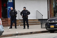 Shooting
Thursday, March 04, 2021
194 Bay Street
Police from the 120 PCT in Staten Island investigate a shooting of a man at 194 Bay Street in the Stapleton section of Staten Island shortly before noon on Thursday.  The man was taken to Richmond University Medical Center where he later died of his injuries.  The location is just a few feet from where Eric Garner died.