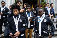 Catholic High School seniors leave mass with Cardinal Timothy Dolan at St. Patrick’s Cathedral in New York, New York, on May 18, 2022. (Photo by Gabriele Holtermann/Sipa USA)