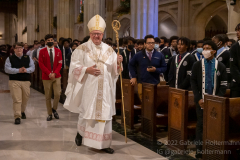 Cardinal Timothy Dolan opens mass with nearly 2,000 graduating Catholic High School seniors at St. Patrick’s Cathedral in New York, New York, on May 18, 2022. (Photo by Gabriele Holtermann/Sipa USA)