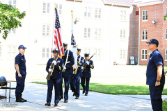 Monday, September 27, 2021
USCG Sector New York
Staten Island, NY
Photographs by
Mary DiBiase Blaich

United States Coast Guard Sector New York paid tribute today to Douglas Munro, Medal of Honor Recipient, who saved US Marines in World War Two.  He is the only Coast Guard members ever to receive the award. September 27, 1942 is the date he died in action at Guadalcanal.  Attending the remembrance were Sector New York Commander Captain Zeita Merchant; Command Master Chief Robert Riemer; Chaplain Keith Connors; Marine Corp League Staten Island Commandant; and New York Council Navy League representatives.