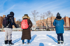 East River Park Protest & Details		

Protesters gathered in East River Park to prevent contracted construction workers from cutting down trees for headway on the ESCR - East Side Coastal Resiliency project, an effort of the city to build a levee that will provide flood control.
According to public plans, a 1.2 mile wall with razed park over an 8 foot fill will line the East River, requiring the expunging of an estimated 1000 trees along the river bank. Last year in December the Cherry and London Plane trees of the south section of the park were, cut and further work has resumed on northern half this January. 
Locals in the city, retaliate against the project due to what they claim to be, a thwarted joint effort for a viable solution for flooding and keeping the park in tact that is beloved and iconic component of not only the neighborhood but NYC. 
For more information: 
www.eastriverparkaction.org
January 31, 2021
East River Park, East Village, NYC 
(C) Bianca Otero