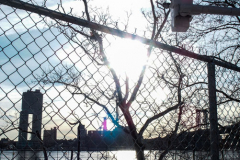 East River Park Protest & Details		

Protesters gathered in East River Park to prevent contracted construction workers from cutting down trees for headway on the ESCR - East Side Coastal Resiliency project, an effort of the city to build a levee that will provide flood control.
According to public plans, a 1.2 mile wall with razed park over an 8 foot fill will line the East River, requiring the expunging of an estimated 1000 trees along the river bank. Last year in December the Cherry and London Plane trees of the south section of the park were, cut and further work has resumed on northern half this January. 
Locals in the city, retaliate against the project due to what they claim to be, a thwarted joint effort for a viable solution for flooding and keeping the park in tact that is beloved and iconic component of not only the neighborhood but NYC. 
For more information: 
www.eastriverparkaction.org
January 31, 2021
East River Park, East Village, NYC 
(C) Bianca Otero