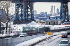 East River Park Protest & Details		

Protesters gathered in East River Park to prevent contracted construction workers from cutting down trees for headway on the ESCR - East Side Coastal Resiliency project, an effort of the city to build a levee that will provide flood control.
According to public plans, a 1.2 mile wall with razed park over an 8 foot fill will line the East River, requiring the expunging of an estimated 1000 trees along the river bank. Last year in December the Cherry and London Plane trees of the south section of the park were, cut and further work has resumed on northern half this January. 
Locals in the city, retaliate against the project due to what they claim to be, a thwarted joint effort for a viable solution for flooding and keeping the park in tact that is beloved and iconic component of not only the neighborhood but NYC. 
For more information: 
www.eastriverparkaction.org
January 31, 2021
East River Park, East Village, NYC 
(C) Bianca Otero
