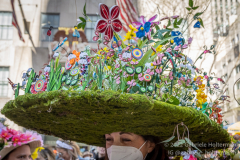 New Yorkers donning elaborate costumes and lavishly decorated hats returned for the Easter Parade and Bonnet Festival 2022 outside St. Patrick's Cathedral in New York, New York, on Apr. 17, 2022. (Photo by Gabriele Holtermann)