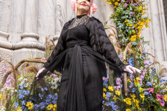 New Yorkers donning elaborate costumes and lavishly decorated hats returned for the Easter Parade and Bonnet Festival 2022 outside St. Patrick's Cathedral in New York, New York, on Apr. 17, 2022. (Photo by Gabriele Holtermann)