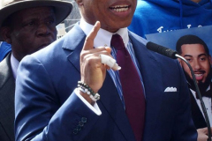 March 25, 2022  New York, New York city Eric Adams holds a Press Conference on traffic safety. Department of 
Transportation Commissioner Ydanis  Rodriguez  was in attendance as well the family of Isaiah Benloss who lost his life when a  speeding car went thru a red light and struck him and killed him.