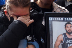 March 25, 2022  New York, New York city Eric Adams holds a Press Conference on traffic safety. Department of 
Transportation Commissioner Ydanis  Rodriguez  was in attendance as well the family of Isaiah Benloss who lost his life when a  speeding car went thru a red light and struck him and killed him.