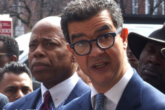 March 25, 2022  New York, New York city Eric Adams holds a Press Conference on traffic safety. Department of 
Transportation Commissioner Ydanis  Rodriguez  was in attendance as well the family of Isaiah Benloss who lost his life when a  speeding car went thru a red light and struck him and killed him.
 N.Y.C. D.O.T. Commissioner Ydanis Rodriguez