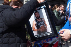 March 25, 2022  New York, New York city Eric Adams holds a Press Conference on traffic safety. Department of 
Transportation Commissioner Ydanis  Rodriguez  was in attendance as well the family of Isaiah Benloss who lost his life when a  speeding car went thru a red light and struck him and killed him.