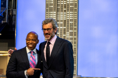 NYC & Company Kickoffs NYC Winter Outing with Mayor Eric Adams, Fred Dixon, Charlotte St. Martin, Anthony E. Malkin, Marlene Poynder, David Burke, Tren’ness Woods-Black, and Cast members from Aladdin and Chicago at the Empire State Building, 1/18/22.