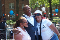 June 2 2022  NEW YORK   New York City Mayor Eric Adams speaks at New York City Housing Authority (NYCHA) Trust. Politicians and tenants meet and talk to each other about how to spend money to do much needed repairs. The event took place at the Sheepshead/ Nostrand housing complex in Brooklyn