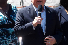June 2 2022  NEW YORK   New York City Mayor Eric Adams speaks at New York City Housing Authority (NYCHA) Trust. Politicians and tenants meet and talk to each other about how to spend money to do much needed repairs. The event took place at the Sheepshead/ Nostrand housing complex in Brooklyn