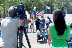 June 2 2022  NEW YORK   New York City Mayor Eric Adams speaks at New York City Housing Authority (NYCHA) Trust. Politicians and tenants meet and talk to each other about how to spend money to do much needed repairs. The event took place at the Sheepshead/ Nostrand housing complex in Brooklyn
