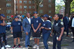 June 2 2022  NEW YORK   New York City Mayor Eric Adams speaks at New York City Housing Authority (NYCHA) Trust. Politicians and tenants meet and talk to each other about how to spend money to do much needed repairs. The event took place at the Sheepshead/ Nostrand housing complex in Brooklyn