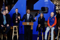 3.24.22- Mayor Eric Adams Citifield press conference
NYC Mayor Eric Adams , Ny Yankees President Randy Levine, Ny Mets President Sandy Alderson press conference.

(C) Steve Sands/ New York Newswire

MAYOR ADAMS TAKES MEASURES TO SUPPORT SMALL BUSINESSES AND INDEPENDENT VENUES, LEVELS PLAYING FIELD FOR NYC-BASED PERFORMERS AND ATHLETES
 
With COVID Case Counts Low and Vaccination Rates at Record Heights, Mayor Announces Next Step in NYC’S Economic Recovery and Pandemic Response
 
New Order Follows Mayor Adams’ Recent Statement on Mask Requirements for 2-4-Year-Olds, Removal of Mask Mandate for K-12 Public School Students, and Suspension of Aspects of Key to NYC