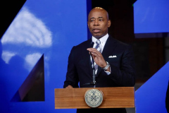 3.24.22- Mayor Eric Adams Citifield press conference
NYC Mayor Eric Adams , Ny Yankees President Randy Levine, Ny Mets President Sandy Alderson press conference.

(C) Steve Sands/ New York Newswire

MAYOR ADAMS TAKES MEASURES TO SUPPORT SMALL BUSINESSES AND INDEPENDENT VENUES, LEVELS PLAYING FIELD FOR NYC-BASED PERFORMERS AND ATHLETES
 
With COVID Case Counts Low and Vaccination Rates at Record Heights, Mayor Announces Next Step in NYC’S Economic Recovery and Pandemic Response
 
New Order Follows Mayor Adams’ Recent Statement on Mask Requirements for 2-4-Year-Olds, Removal of Mask Mandate for K-12 Public School Students, and Suspension of Aspects of Key to NYC