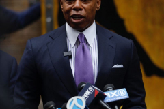 Mayor Eric Adams speaks At the Lunt Fontaine Theater On Broadway about New Years Eve Preparations
Photo By Steve Sands/NEW YORK NEWSWIRE