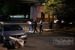 Evidence Search
4 North Mada Avenue
Staten Island
Thursday, August 12, 2022
Photographs by:
Mary DiBiase Blaich 

Police in the 120 Pct respond to #4 North Mada Avenue for a evidence search.  Shell casings were scattered around as police began their investigation around 8:30 PM.
This is my home block, and the third serious incident in the last 2 1/2 years.