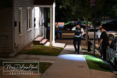 Evidence Search
4 North Mada Avenue
Staten Island
Thursday, August 12, 2022
Photographs by:
Mary DiBiase Blaich 

Police in the 120 Pct respond to #4 North Mada Avenue for a evidence search.  Shell casings were scattered around as police began their investigation around 8:30 PM.
This is my home block, and the third serious incident in the last 2 1/2 years.