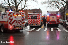 February 4, 2022  New York   
House explosion and Two alarm fire broke out in the early morning hours of Friday February 4,2022 The explosion shook the Bath Beach Neighborhood  New York City Fire Department , New York City Police Department , Emergency Medical Service, New York City Department of Buildings personnel all responded to the scene. Special cadaver dog was also brought in to help in the rescue efforts.
