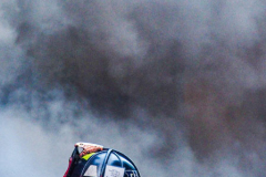 An underground transformer exploded in the late afternoon on 51st St and Lexington. Units were called in from Brooklyn as well as for the severity of the fire, but all was eradicated shortly after. No injuries or casualties.  Sunday, February 27, 2022. (C) Bianca Otero
