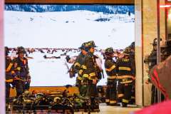 An underground transformer exploded in the late afternoon on 51st St and Lexington. Units were called in from Brooklyn as well as for the severity of the fire, but all was eradicated shortly after. No injuries or casualties.  Sunday, February 27, 2022. (C) Bianca Otero