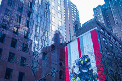 An underground transformer exploded in the late afternoon on 51st St and Lexington. Units were called in from Brooklyn as well as for the severity of the fire, but all was eradicated shortly after. No injuries or casualties.  Sunday, February 27, 2022. (C) Bianca Otero