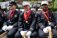 FDNY medal recipients attend the FDNY Medal Day 2022 at City Hall in New York, New York, on June 1, 2022. (Photo by Gabriele Holtermann/Sipa USA)