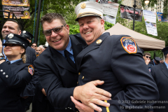 FDNY members attend the FDNY Medal Day 2022 at City Hall in New York, New York, on June 1, 2022. (Photo by Gabriele Holtermann/Sipa USA)