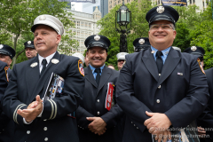 FDNY members attend the FDNY Medal Day 2022 at City Hall in New York, New York, on June 1, 2022. (Photo by Gabriele Holtermann/Sipa USA)