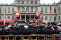 FDNY members attend the FDNY Medal Day 2022 at City Hall in New York, New York, on June 1, 2022. (Photo by Gabriele Holtermann/Sipa USA)