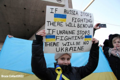 February 27, 2022  New York, 
Pray for Ukraine. 
Candlelight vigil in solidarity with Ukraine and for all of those who perished in Russia/Ukrainian War. Residents of the Brighton Beach Community aka "Little Odessa by the Sea" came together in Asser Levy Park for a Candlelight Vigil