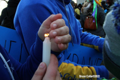 February 27, 2022  New York, 
Pray for Ukraine. 
Candlelight vigil in solidarity with Ukraine and for all of those who perished in Russia/Ukrainian War. Residents of the Brighton Beach Community aka "Little Odessa by the Sea" came together in Asser Levy Park for a Candlelight Vigil