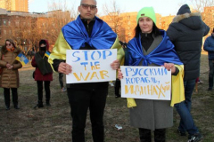 February 27, 2022  New York, 
Pray for Ukraine. 
Candlelight vigil in solidarity with Ukraine and for all of those who perished in Russia/Ukrainian War. Residents of the Brighton Beach Community aka "Little Odessa by the Sea" came together in Asser Levy Park for a Candlelight Vigil