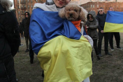 February 27, 2022  New York, 
Pray for Ukraine. 
Candlelight vigil in solidarity with Ukraine and for all of those who perished in Russia/Ukrainian War. Residents of the Brighton Beach Community aka "Little Odessa by the Sea" came together in Asser Levy Park for a Candlelight Vigil