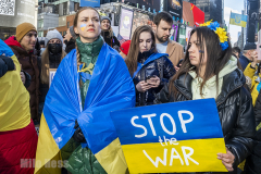 Ukraine Rally in Times Square 
Photos by Milo Hess