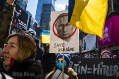Ukraine Rally in Times Square 
Photos by Milo Hess