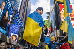 Ukraine Rally in Times Square 
Photos by Milo Hess