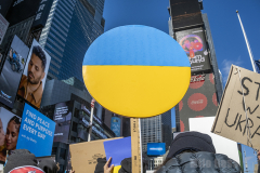Ukraine Rally in Times Square 
Photos by Milo Hess