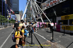 Ride a state-of-the-art ferris wheel in the Crossroads of the World, and soar up 110 feet through a canyon of spectacular billboards, getting an entirely new vantage point on Times Square. Buy tickets online or in person.
* $15 per person for children 2–10
* $20 per person for general admission
* $35 per person for VIP / Skip the line


Times Square is a major commercial intersection, tourist destination, entertainment center, and neighborhood in the Midtown Manhattan section of New York City, at the junction of Broadway and Seventh Avenue.

THE TIMES SQUARE WHEEL IS A ONCE-IN-A-LIFETIME EXPERIENCE IN THE MIDDLE OF TIMES SQUARE NYC. WE HAVE ERECTED A MAJESTIC, STATE-OF-THE-ART 110 FOOT TALL GIANT FERRIS WHEEL THAT WILL SHOWCASE THE CROSSROADS OF THE WORLD AS NEVER SEEN BEFORE. EXPERIENCE SENSORY OVERLOAD BY BILLIONS PIXELS AS YOU SOAR 110 FEET THRU A CANYON OF SPECTACULAR BILLBOARDS. COME AND SHARE THIS SPECTACULAR EXPERIENCE WITH FRIENDS AND FAMILY ALL OVER THE WORLD.