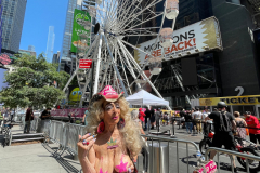 Ride a state-of-the-art ferris wheel in the Crossroads of the World, and soar up 110 feet through a canyon of spectacular billboards, getting an entirely new vantage point on Times Square. Buy tickets online or in person.
* $15 per person for children 2–10
* $20 per person for general admission
* $35 per person for VIP / Skip the line


Times Square is a major commercial intersection, tourist destination, entertainment center, and neighborhood in the Midtown Manhattan section of New York City, at the junction of Broadway and Seventh Avenue.

THE TIMES SQUARE WHEEL IS A ONCE-IN-A-LIFETIME EXPERIENCE IN THE MIDDLE OF TIMES SQUARE NYC. WE HAVE ERECTED A MAJESTIC, STATE-OF-THE-ART 110 FOOT TALL GIANT FERRIS WHEEL THAT WILL SHOWCASE THE CROSSROADS OF THE WORLD AS NEVER SEEN BEFORE. EXPERIENCE SENSORY OVERLOAD BY BILLIONS PIXELS AS YOU SOAR 110 FEET THRU A CANYON OF SPECTACULAR BILLBOARDS. COME AND SHARE THIS SPECTACULAR EXPERIENCE WITH FRIENDS AND FAMILY ALL OVER THE WORLD.