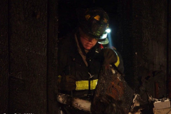 New York,  New York City Fire Department response  to a fire in the Gerritsen Beach neighborhood of Brooklyn when the arrived the quickly learned that a house was fully engulfed and it spread to an adjourning house. The fire Marshal's will determine the cause of the fire.