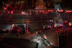Two FDNY ladder trucks arrived at the scene of a fourth floor fire at 75 Henry. Two residents were rescued from their balcony which faces Cadman Plaza West.
